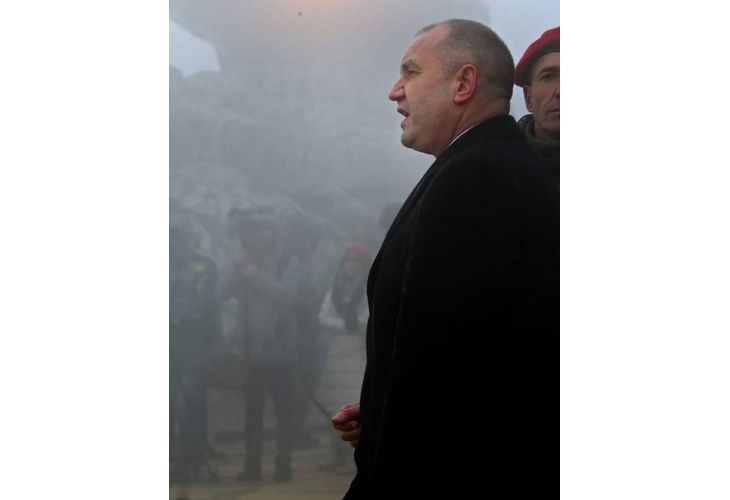 Румен Радев на Шипка Румен Радев на Шипка